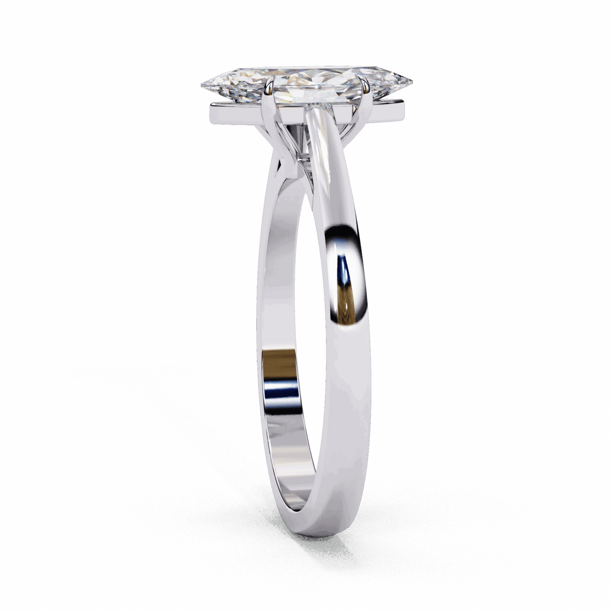 0.75 Carat Marquise Cut Solitaire Ring in Moissanite | House of Estara