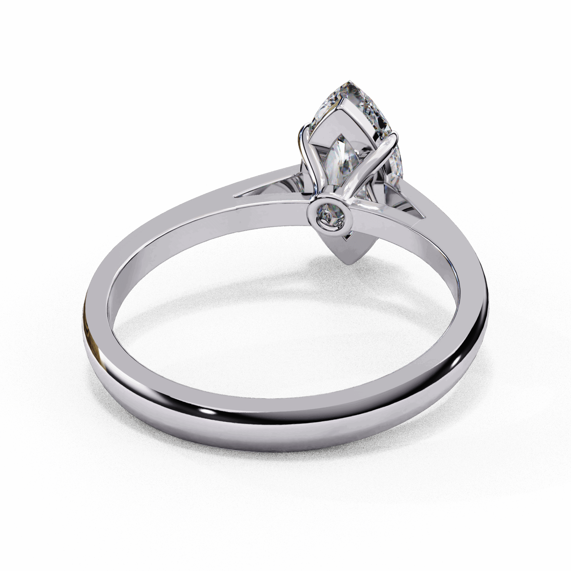 0.75 Carat Marquise Cut Solitaire Ring in Moissanite | House of Estara