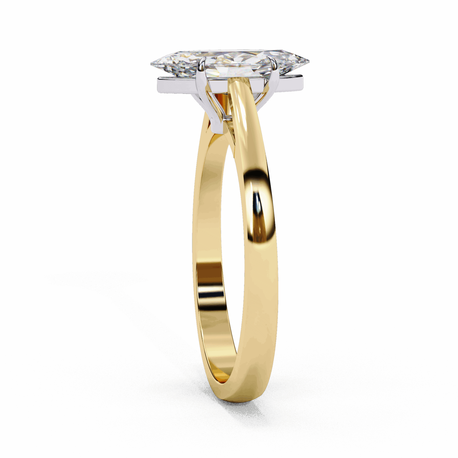 0.75 Carat Marquise Cut Solitaire Ring in Moissanite | House of Estara