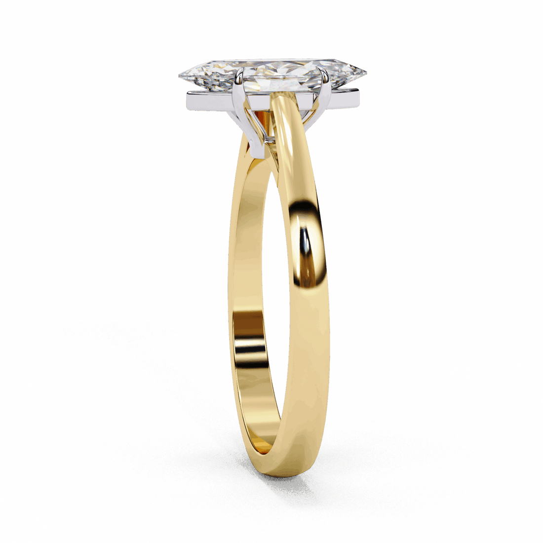 0.75 Carat Marquise Cut Solitaire Ring in Moissanite | House of Estara