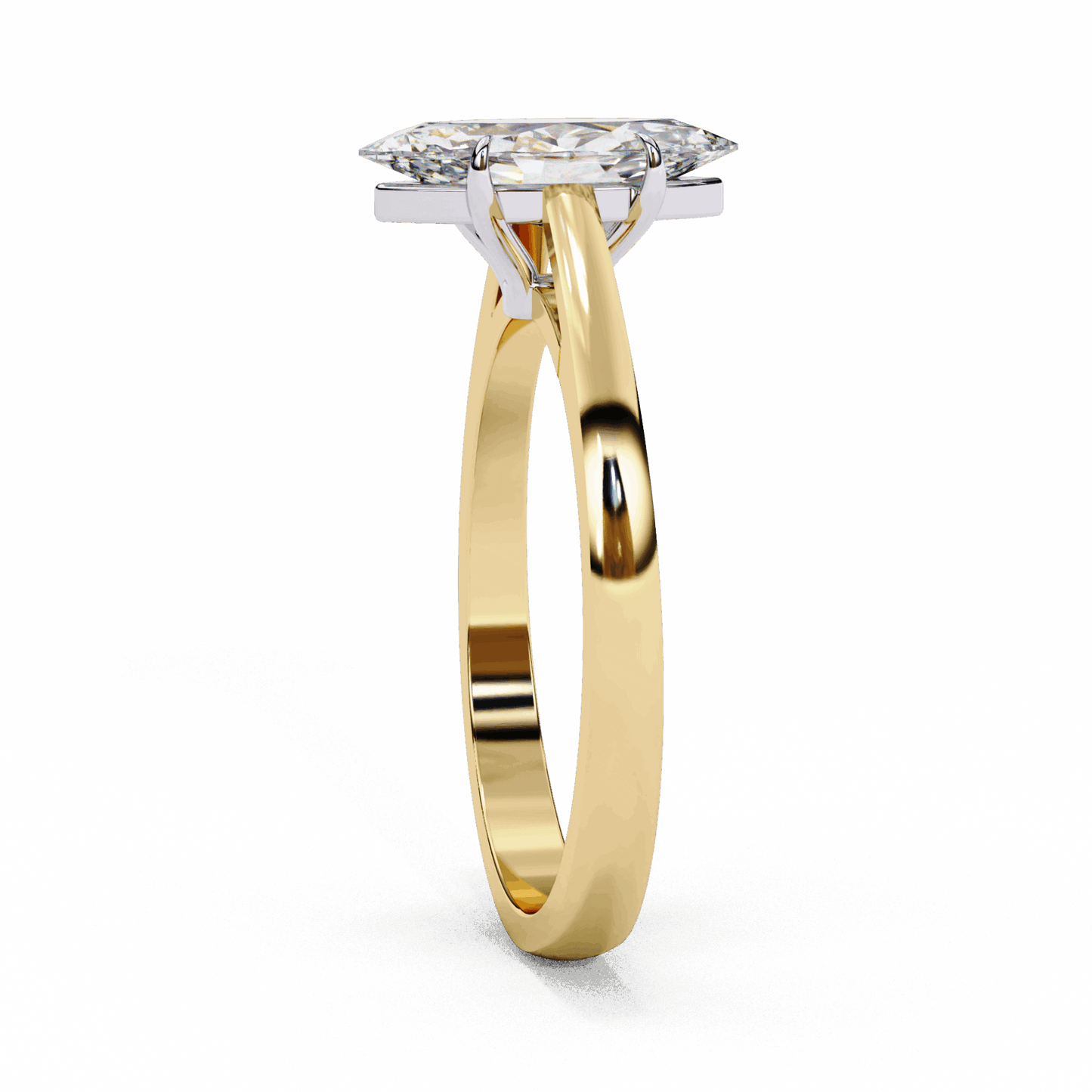 0.75 Carat Marquise Cut Solitaire Ring in Moissanite | House of Estara