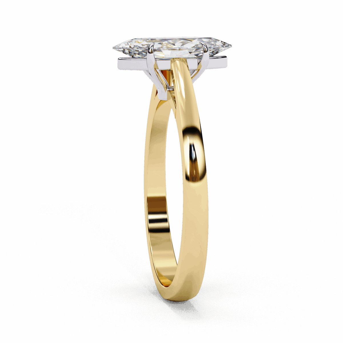 0.75 Carat Marquise Cut Solitaire Ring in Moissanite | House of Estara