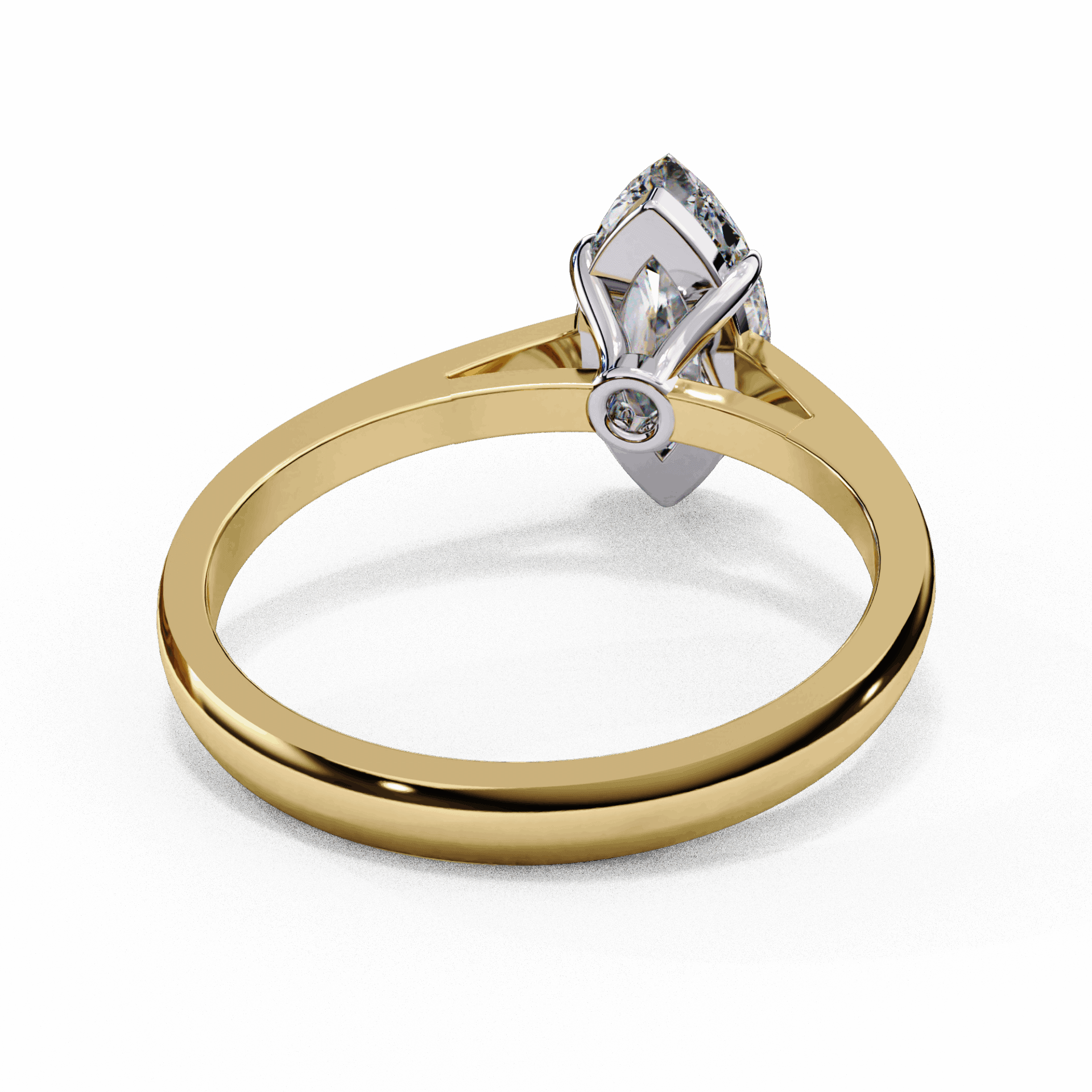 0.75 Carat Marquise Cut Solitaire Ring in Moissanite | House of Estara
