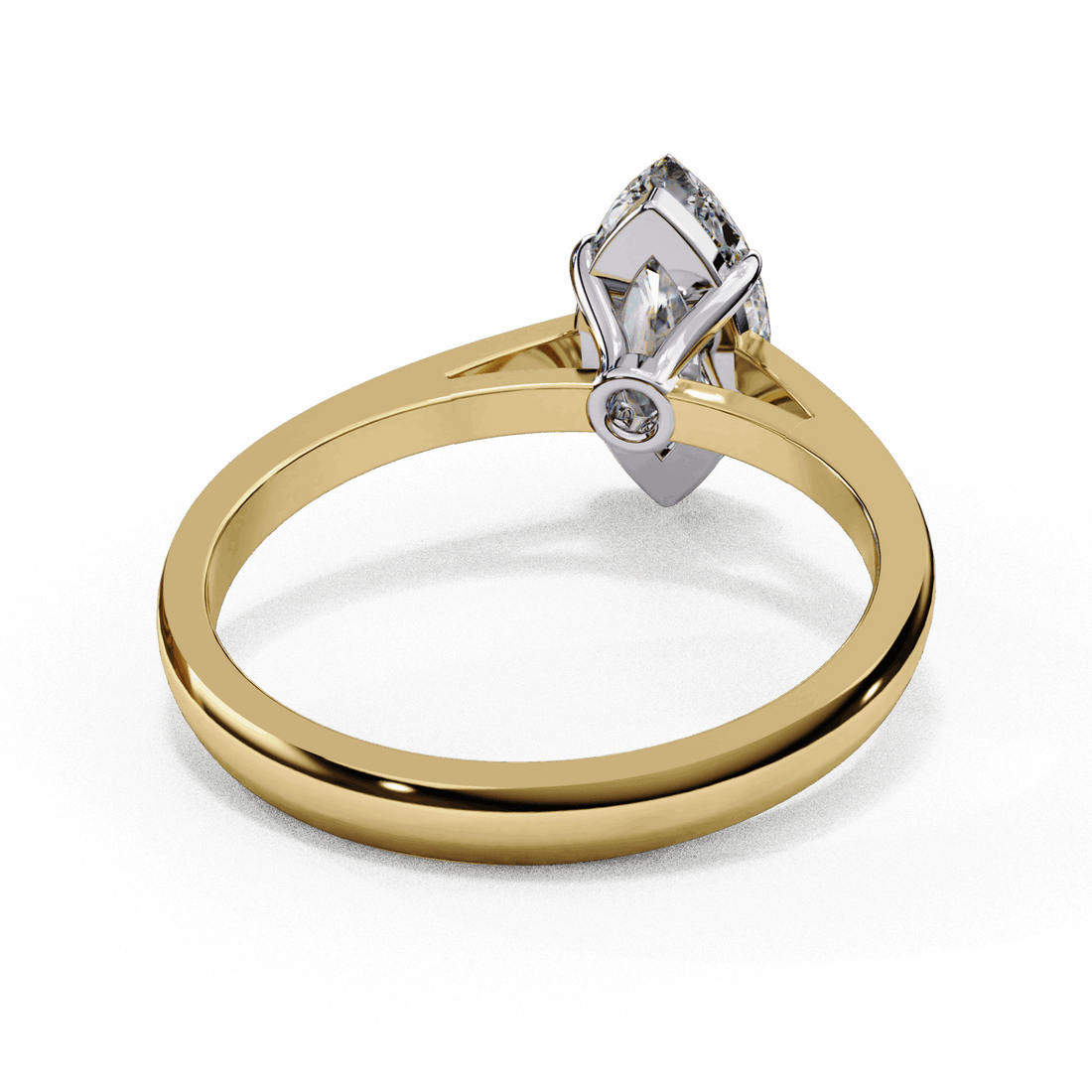 0.75 Carat Marquise Cut Solitaire Ring in Moissanite | House of Estara