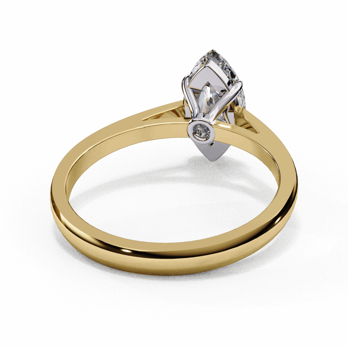 0.75 Carat Marquise Cut Solitaire Ring in Moissanite | House of Estara