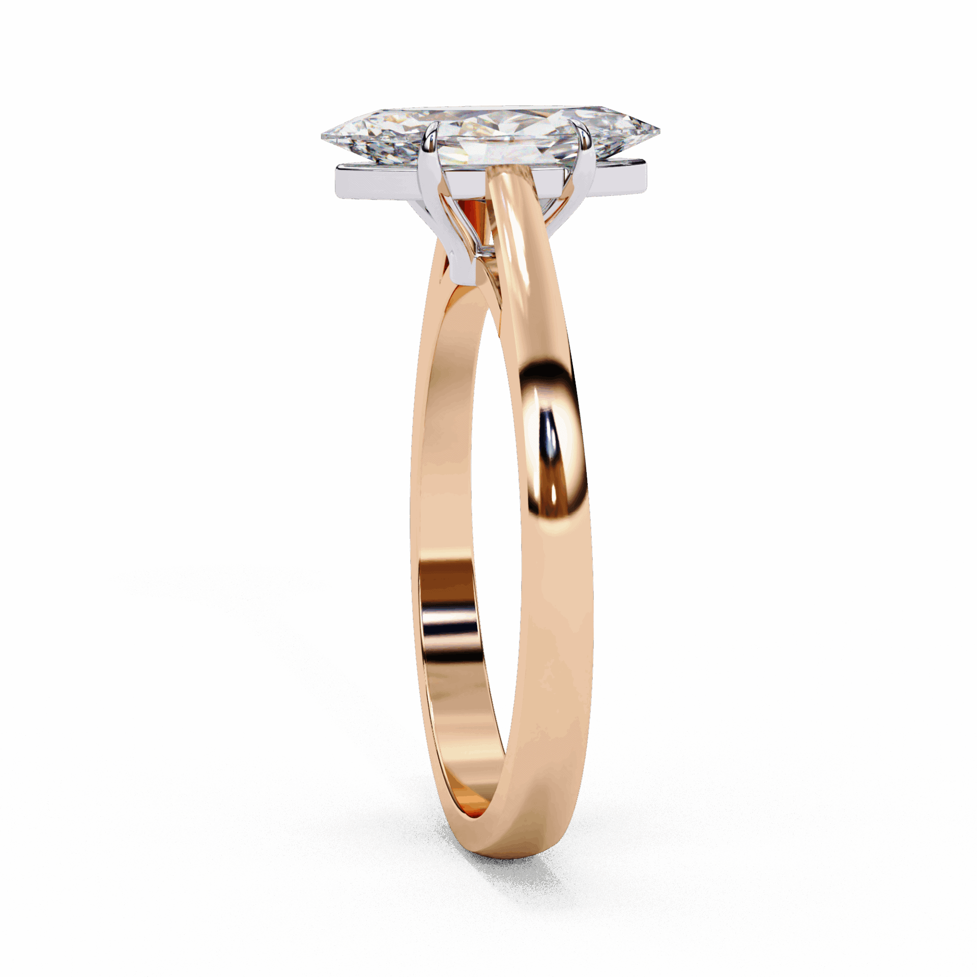 0.75 Carat Marquise Cut Solitaire Ring in Moissanite | House of Estara