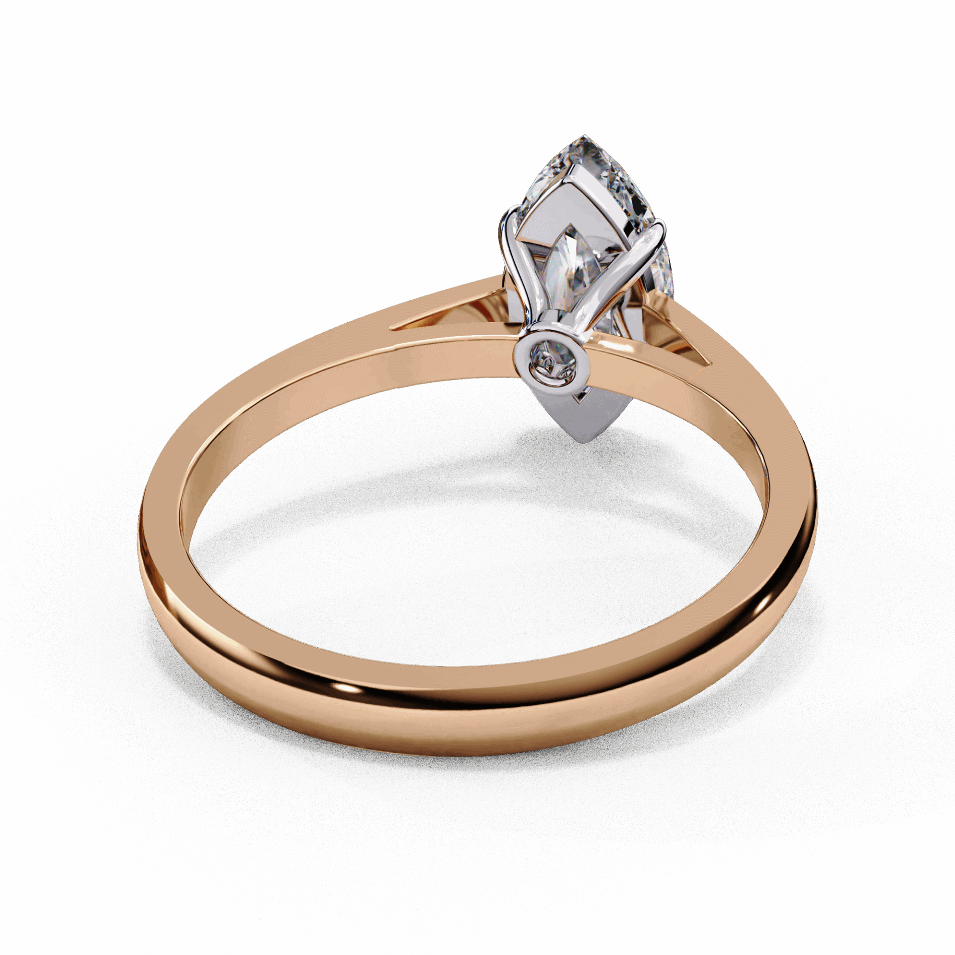 0.75 Carat Marquise Cut Solitaire Ring in Moissanite | House of Estara