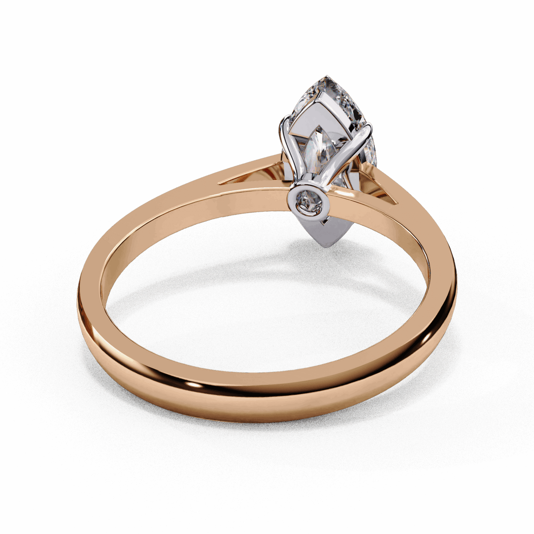 0.75 Carat Marquise Cut Solitaire Ring in Moissanite | House of Estara
