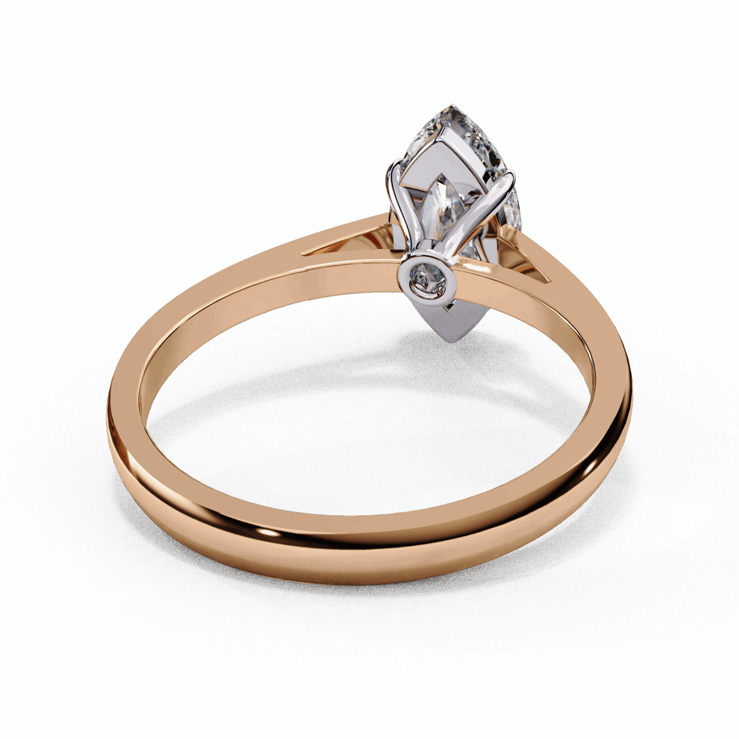 0.75 Carat Marquise Cut Solitaire Ring in Moissanite | House of Estara