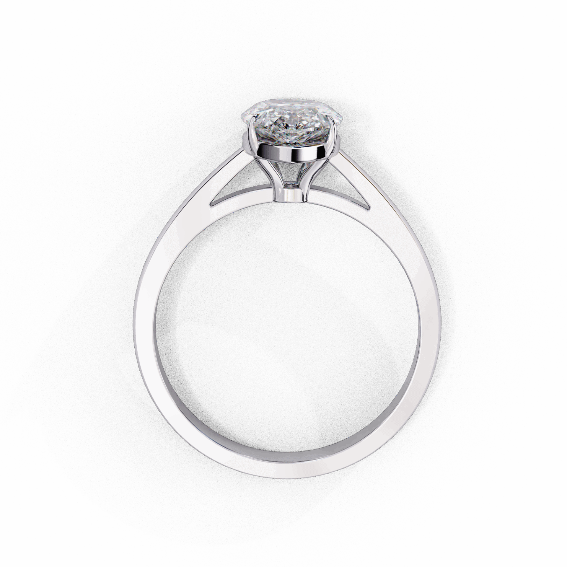 1.25 Carat Pear Cut Solitaire Ring in Moissanite | House of Estara