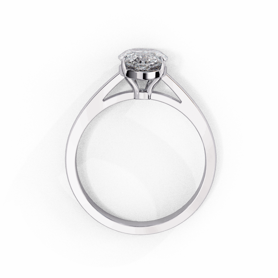 1.25 Carat Pear Cut Solitaire Ring in Moissanite | House of Estara