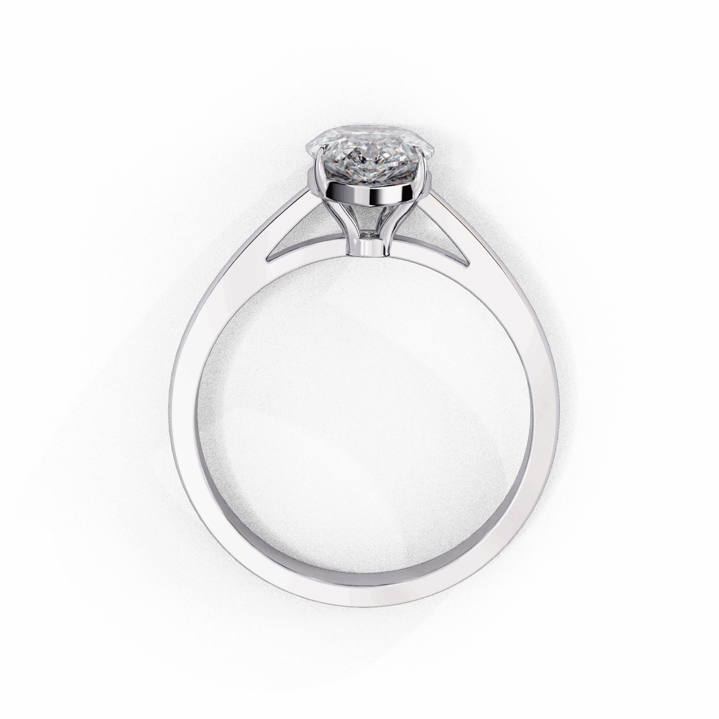 1.25 Carat Pear Cut Solitaire Ring in Moissanite | House of Estara