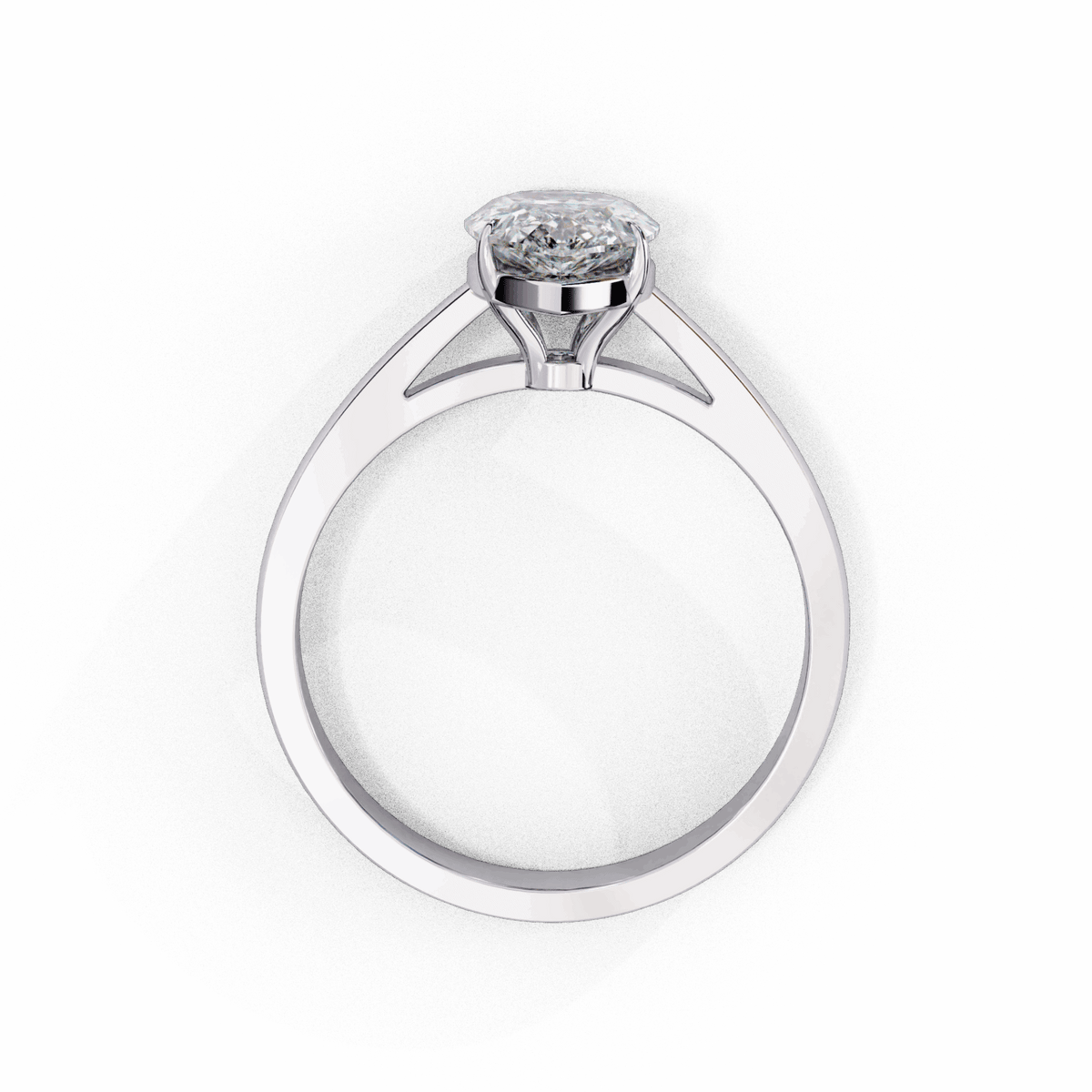1.25 Carat Pear Cut Solitaire Ring in Moissanite | House of Estara