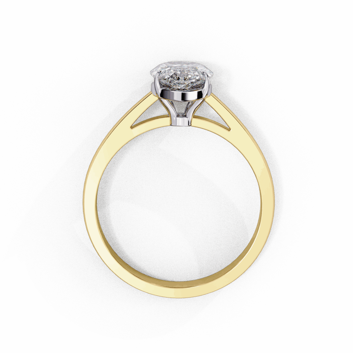 1.25 Carat Pear Cut Solitaire Ring in Moissanite | House of Estara