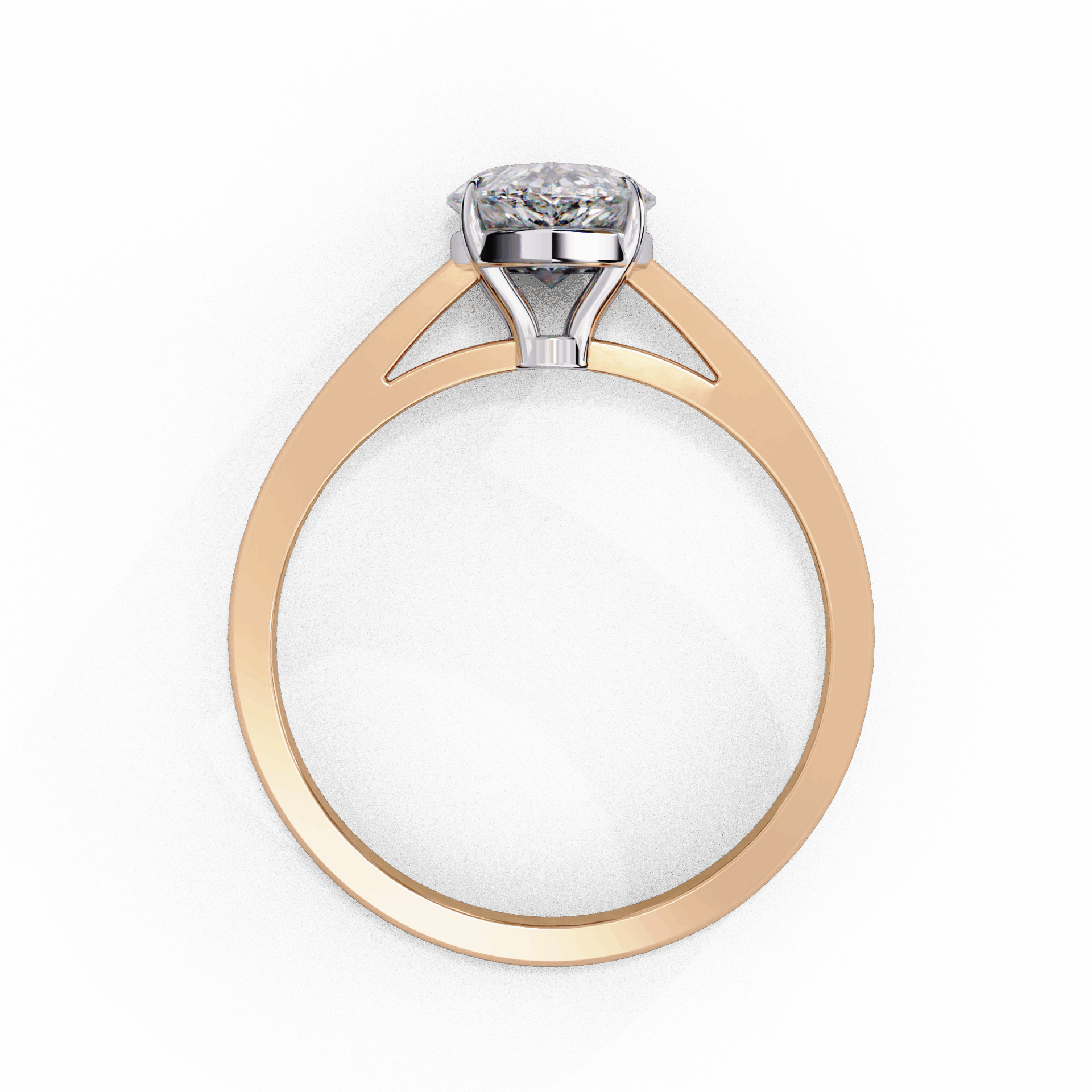 1.25 Carat Pear Cut Solitaire Ring in Moissanite | House of Estara