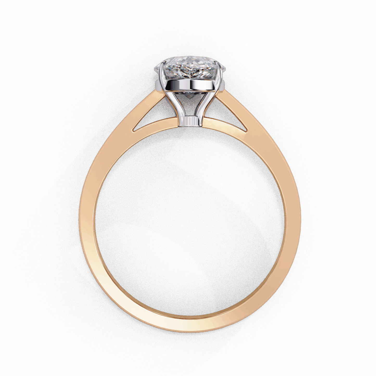 1.25 Carat Pear Cut Solitaire Ring in Moissanite | House of Estara