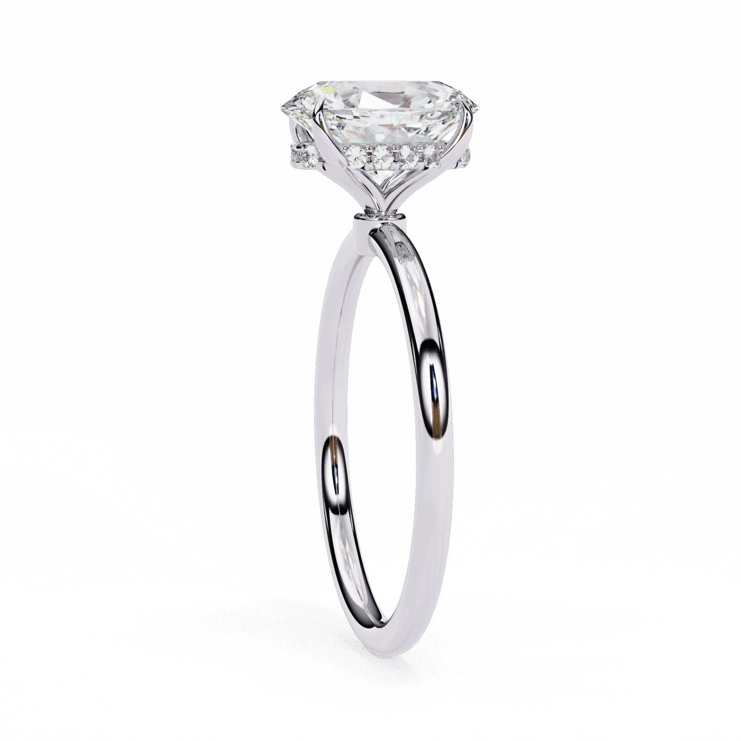 1.25 Carat Oval Eternal Solitaire Wedding Ring in Moissanite | House of Estara