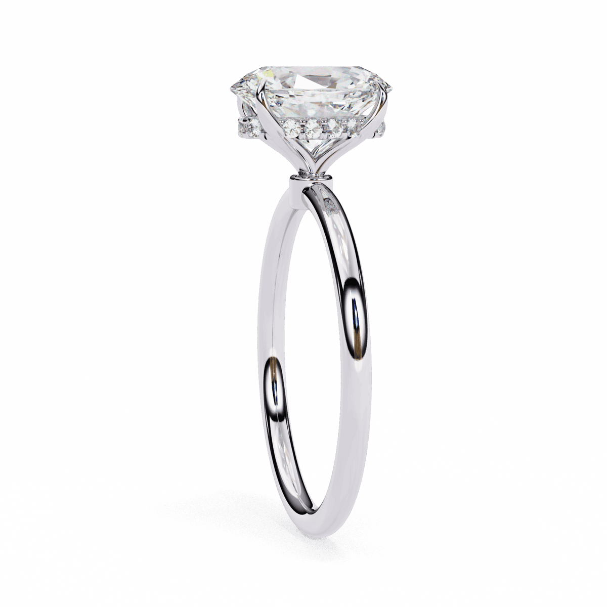 1.25 Carat Oval Eternal Solitaire Wedding Ring in Moissanite | House of Estara
