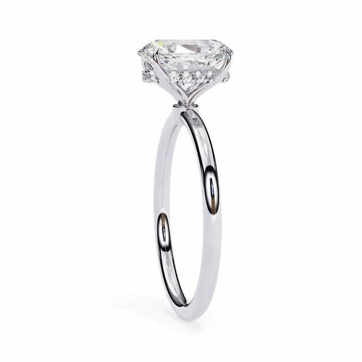 1.25 Carat Oval Eternal Solitaire Wedding Ring in Moissanite | House of Estara