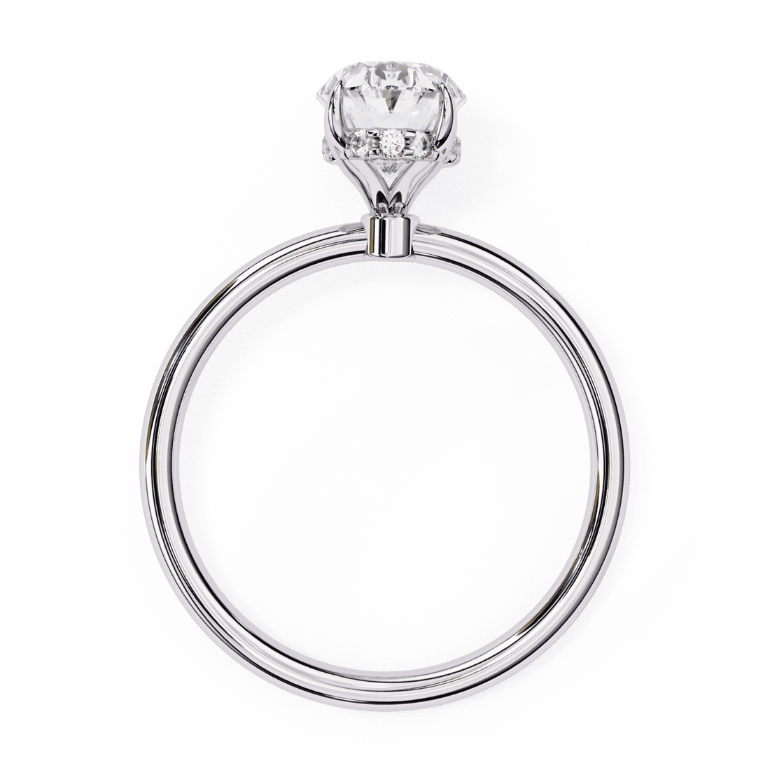 1.25 Carat Oval Eternal Solitaire Wedding Ring in Moissanite | House of Estara