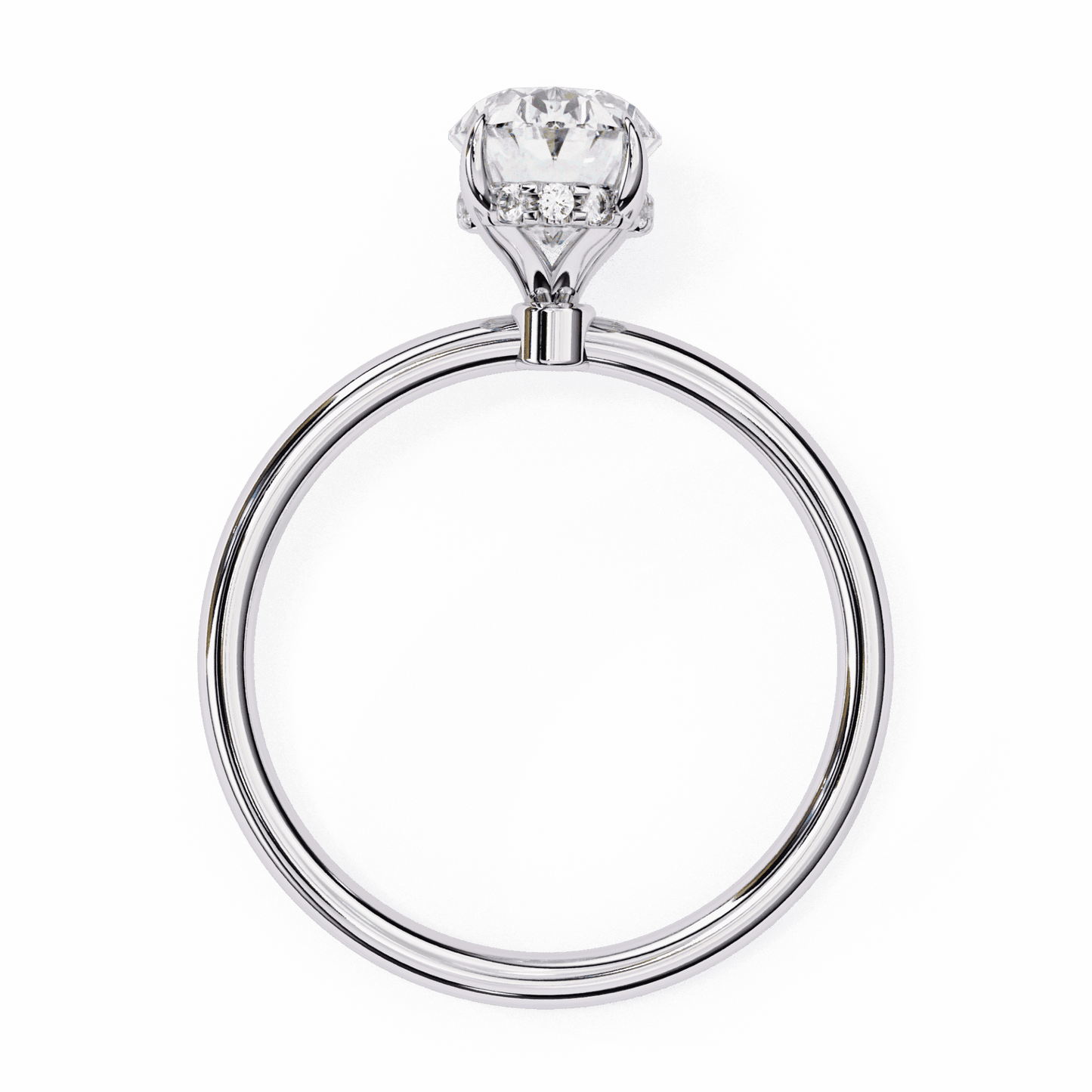 1.25 Carat Oval Eternal Solitaire Wedding Ring in Moissanite | House of Estara