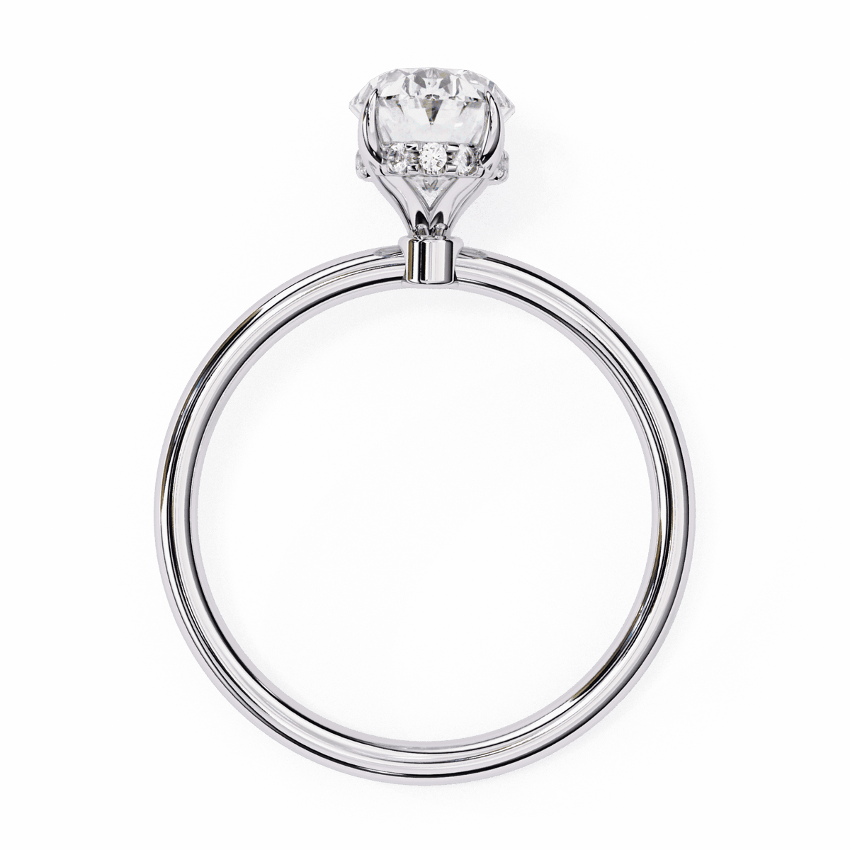1.25 Carat Oval Eternal Solitaire Wedding Ring in Moissanite | House of Estara