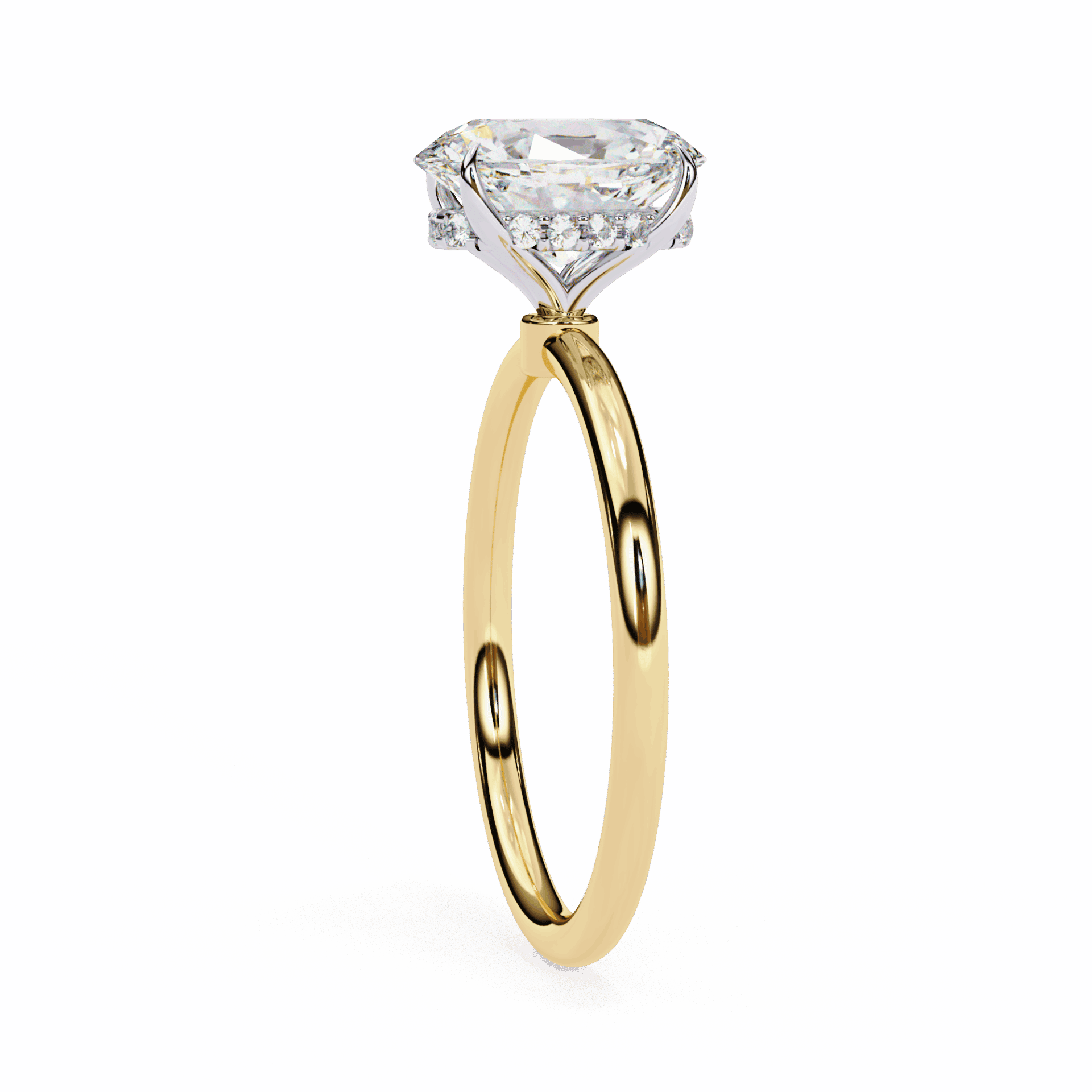1.25 Carat Oval Eternal Solitaire Wedding Ring in Moissanite | House of Estara