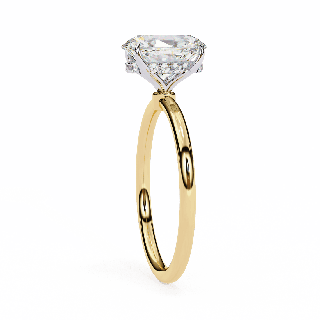 1.25 Carat Oval Eternal Solitaire Wedding Ring in Moissanite | House of Estara