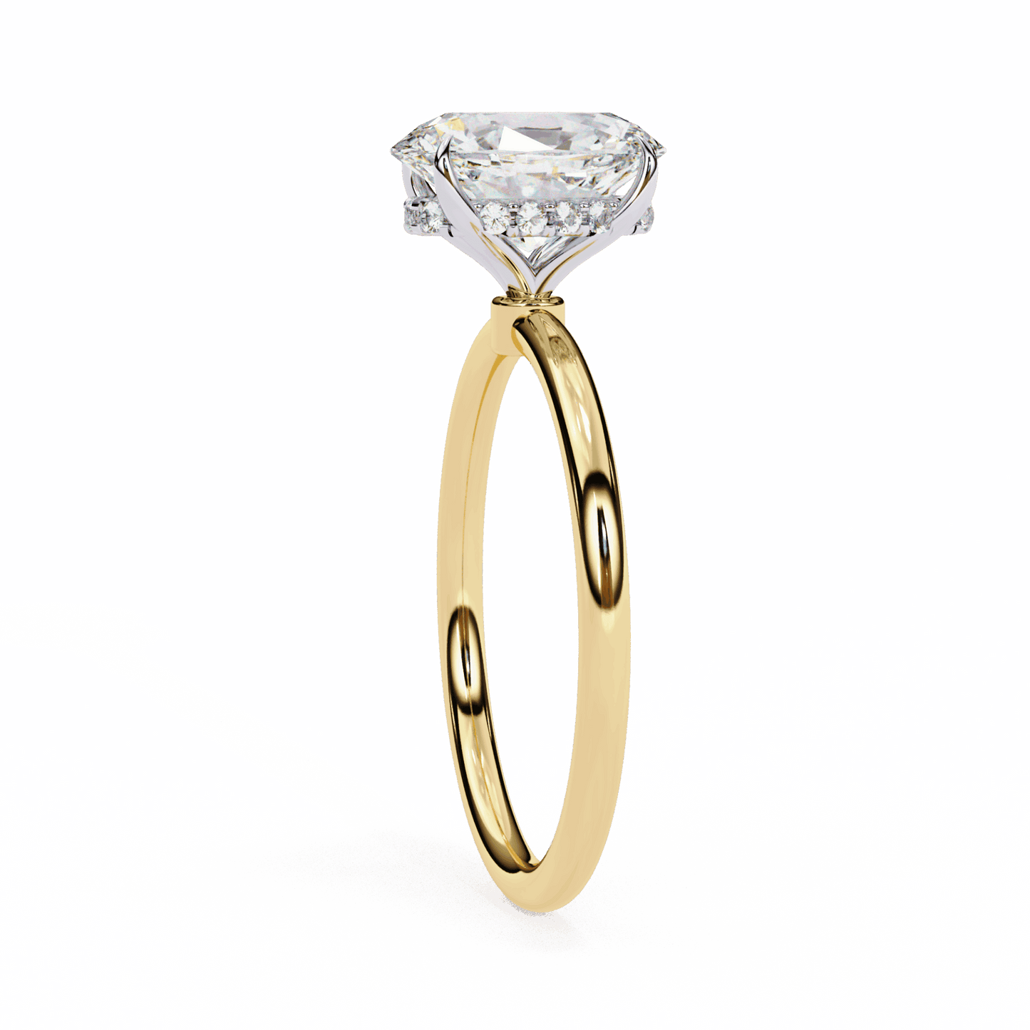 1.25 Carat Oval Eternal Solitaire Wedding Ring in Moissanite | House of Estara