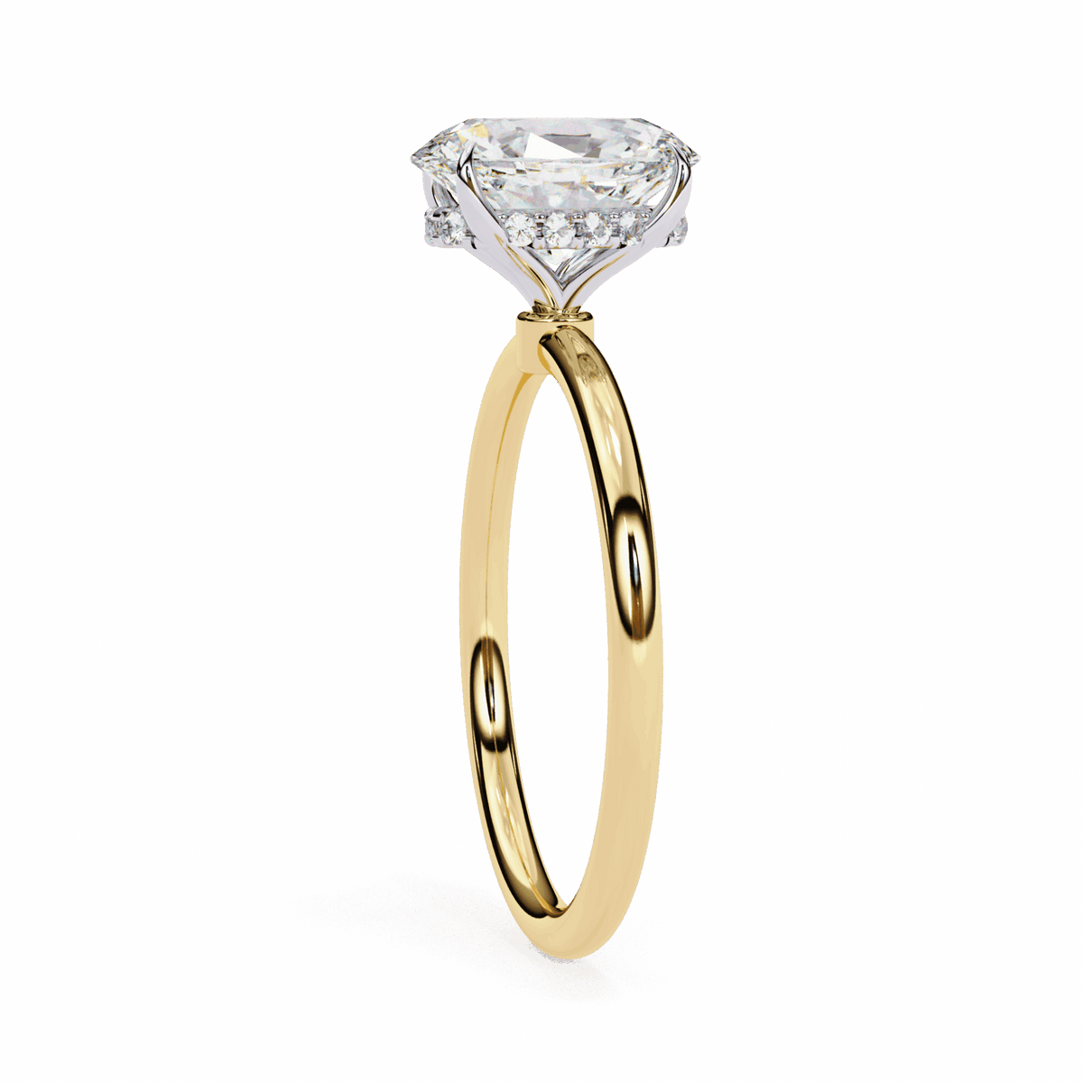 1.25 Carat Oval Eternal Solitaire Wedding Ring in Moissanite | House of Estara