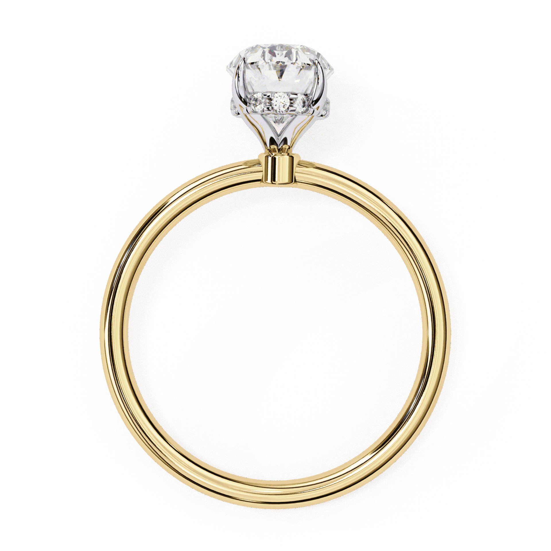 1.25 Carat Oval Eternal Solitaire Wedding Ring in Moissanite | House of Estara