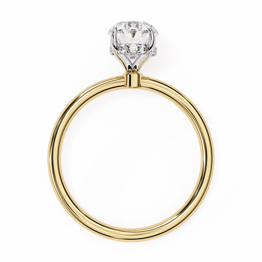 1.25 Carat Oval Eternal Solitaire Wedding Ring in Moissanite | House of Estara