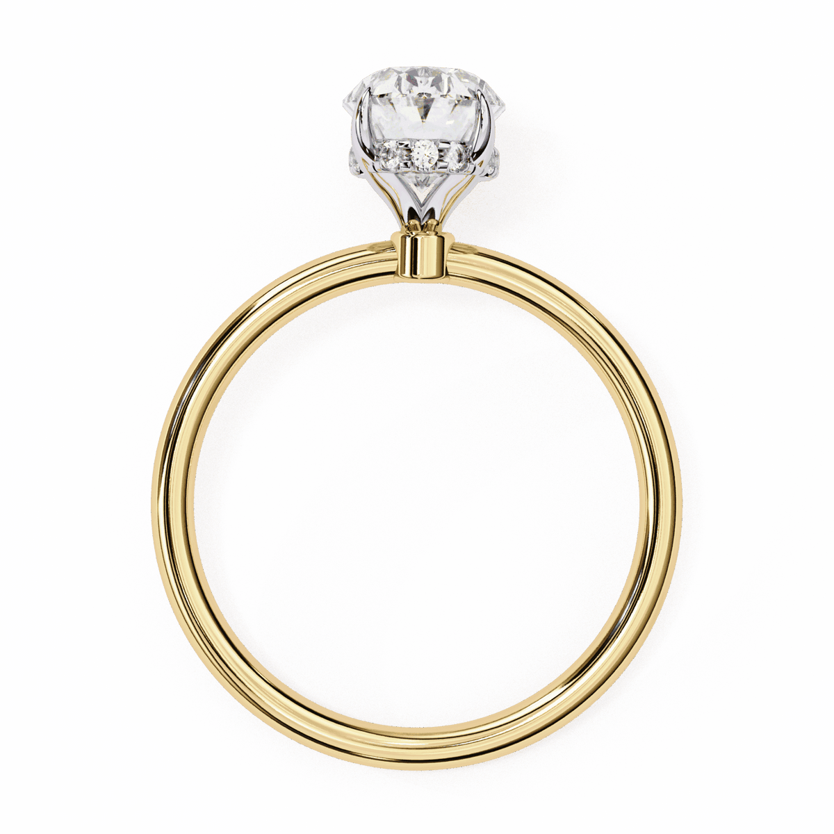 1.25 Carat Oval Eternal Solitaire Wedding Ring in Moissanite | House of Estara
