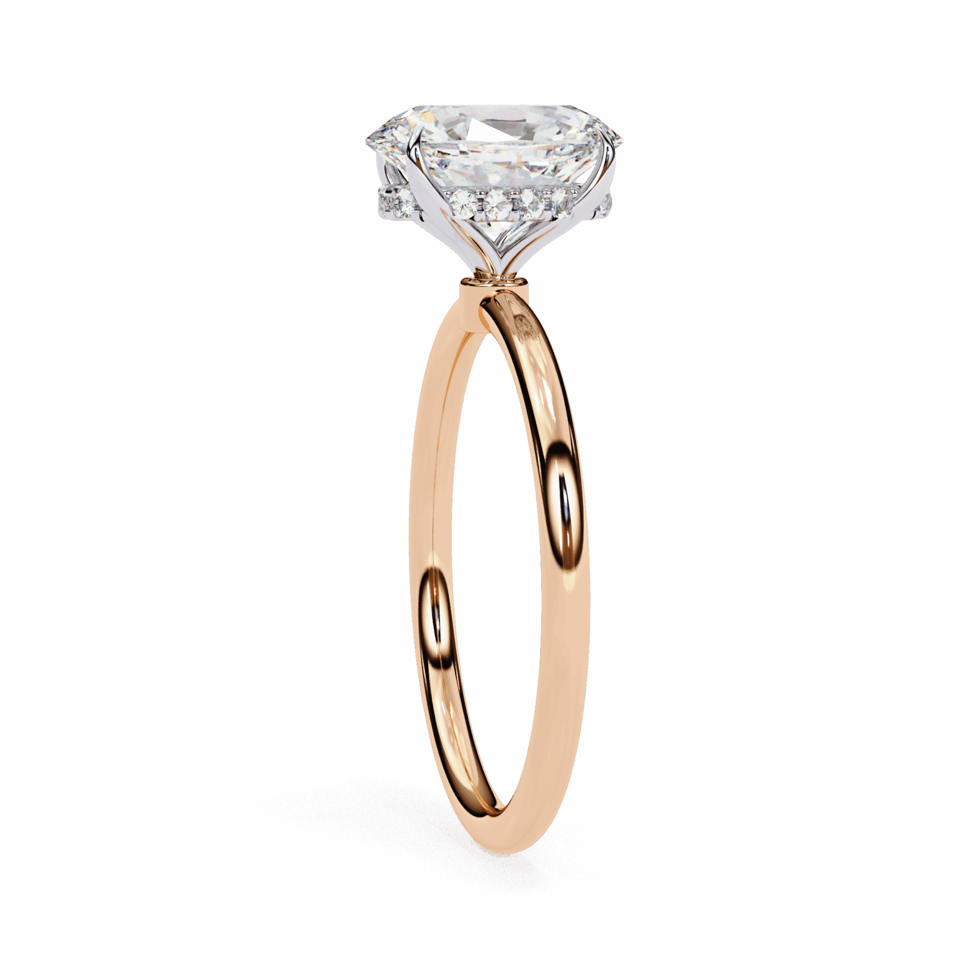 1.25 Carat Oval Eternal Solitaire Wedding Ring in Moissanite | House of Estara