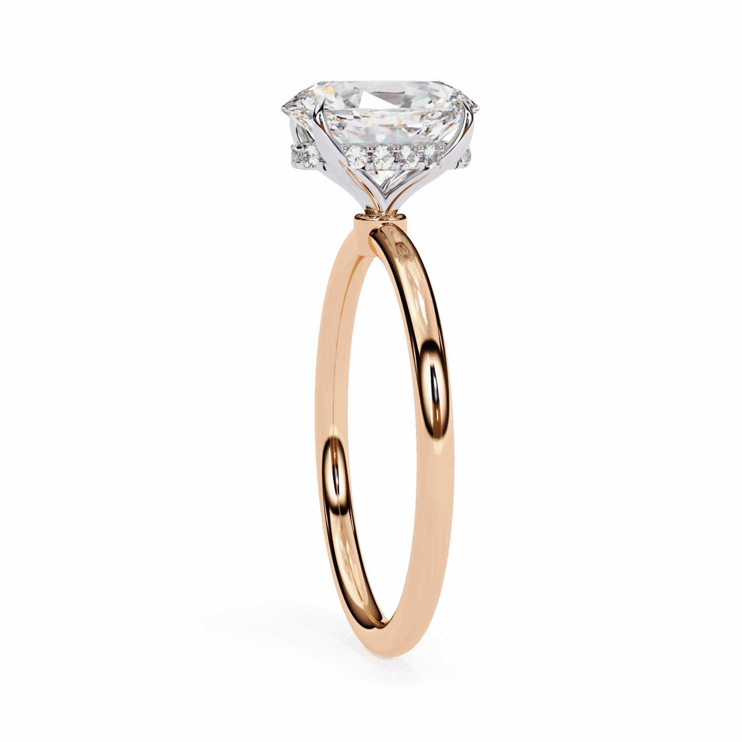 1.25 Carat Oval Eternal Solitaire Wedding Ring in Moissanite | House of Estara