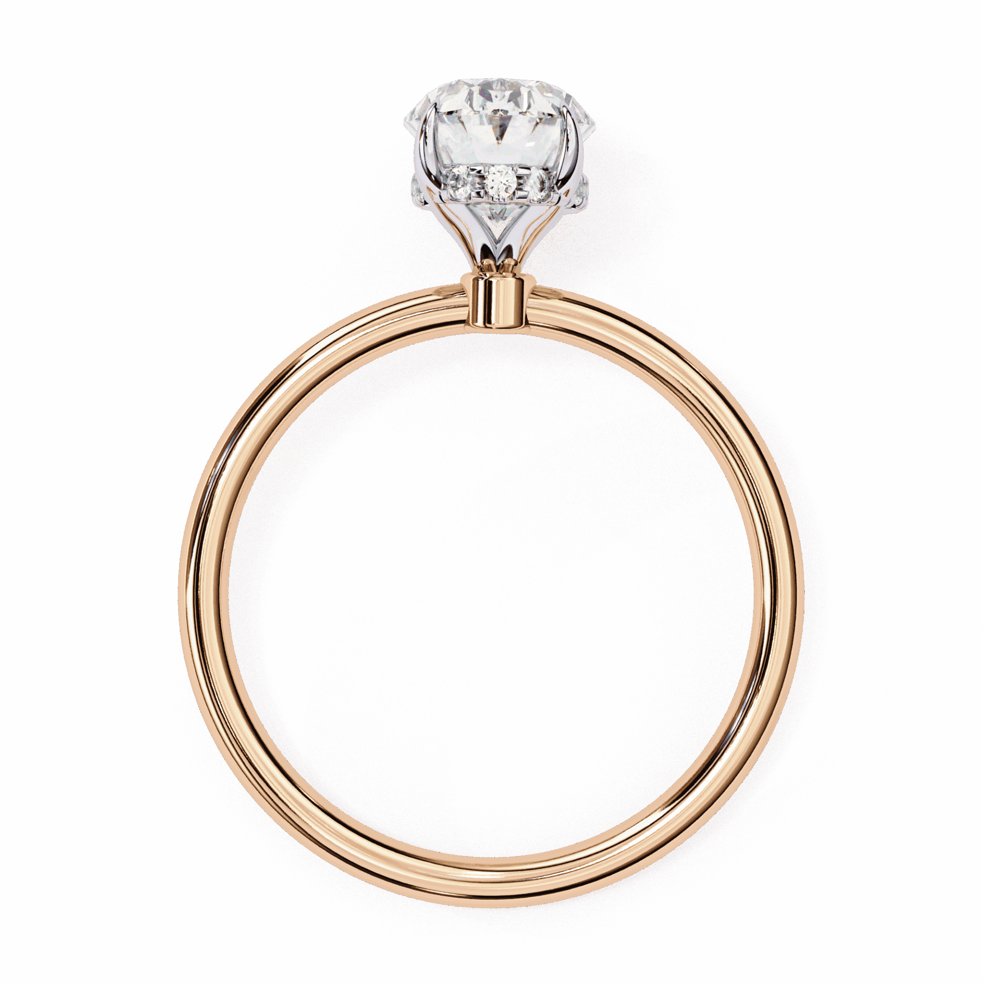 1.25 Carat Oval Eternal Solitaire Wedding Ring in Moissanite | House of Estara