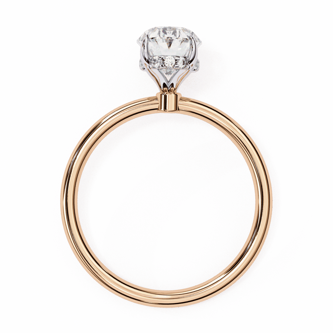 1.25 Carat Oval Eternal Solitaire Wedding Ring in Moissanite | House of Estara