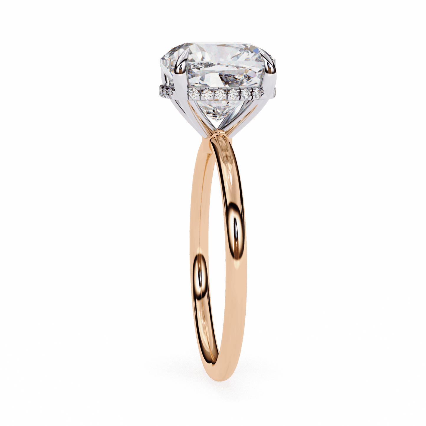 2.75 Carat Cushion Eternal Solitaire Wedding Ring in Moissanite | House of Estara