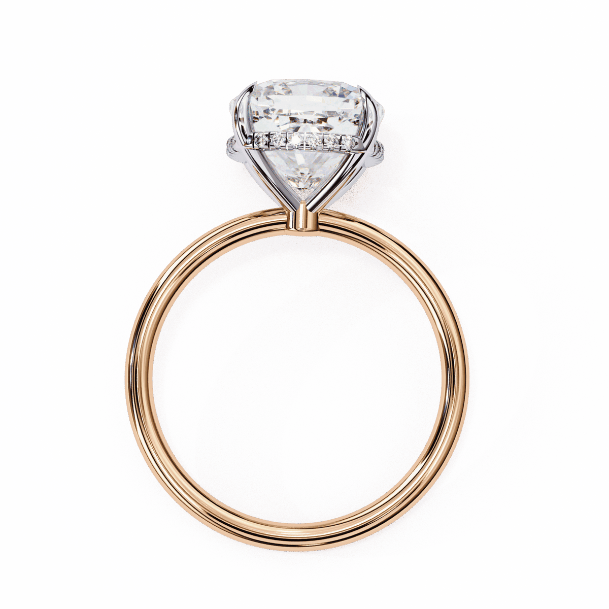 2.75 Carat Cushion Eternal Solitaire Wedding Ring in Moissanite | House of Estara