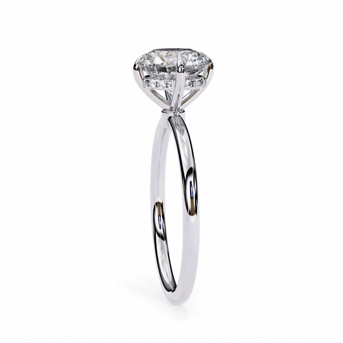 2.25 Carat Round Eternal Solitaire Wedding Ring in Moissanite | House of Estara