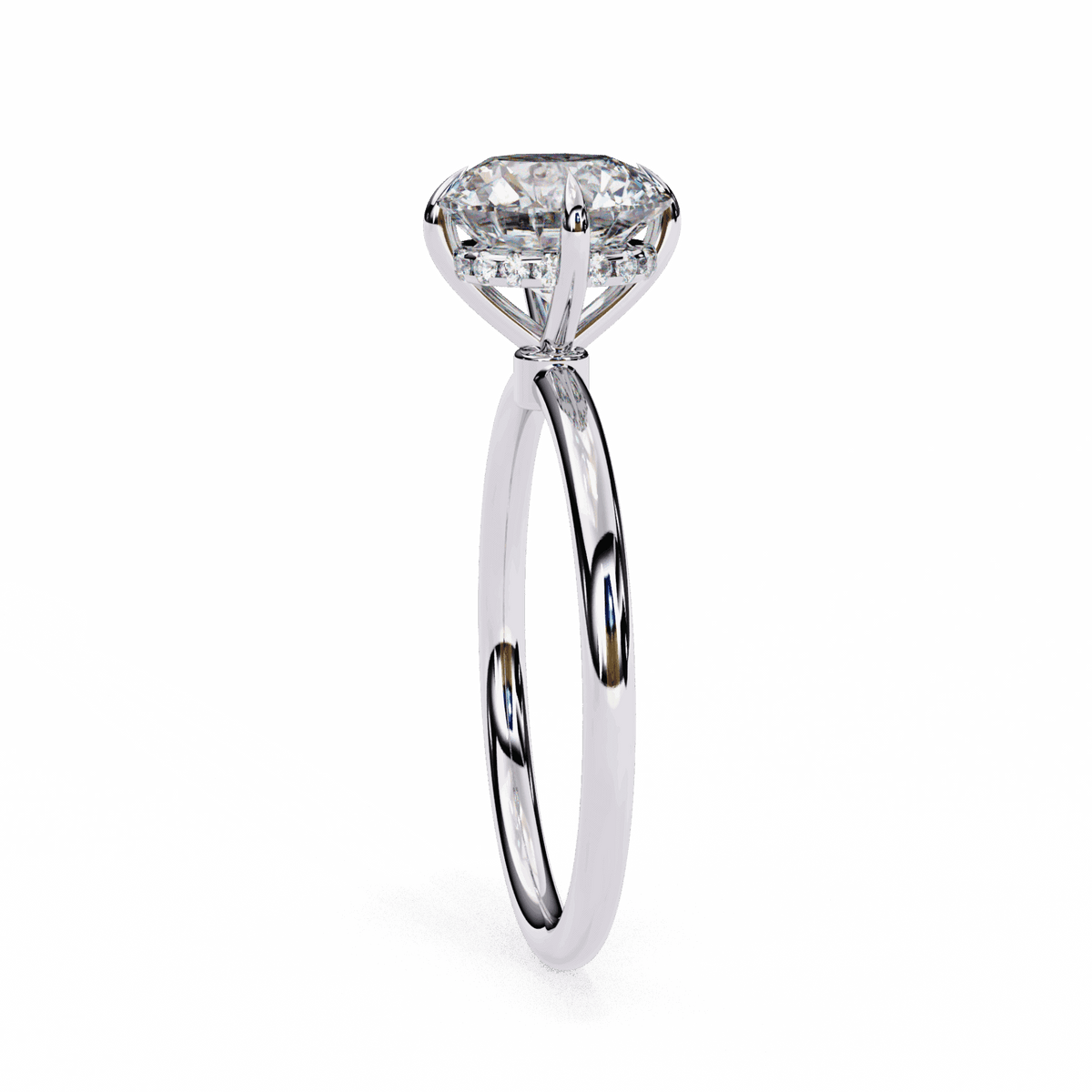2.25 Carat Round Eternal Solitaire Wedding Ring in Moissanite | House of Estara