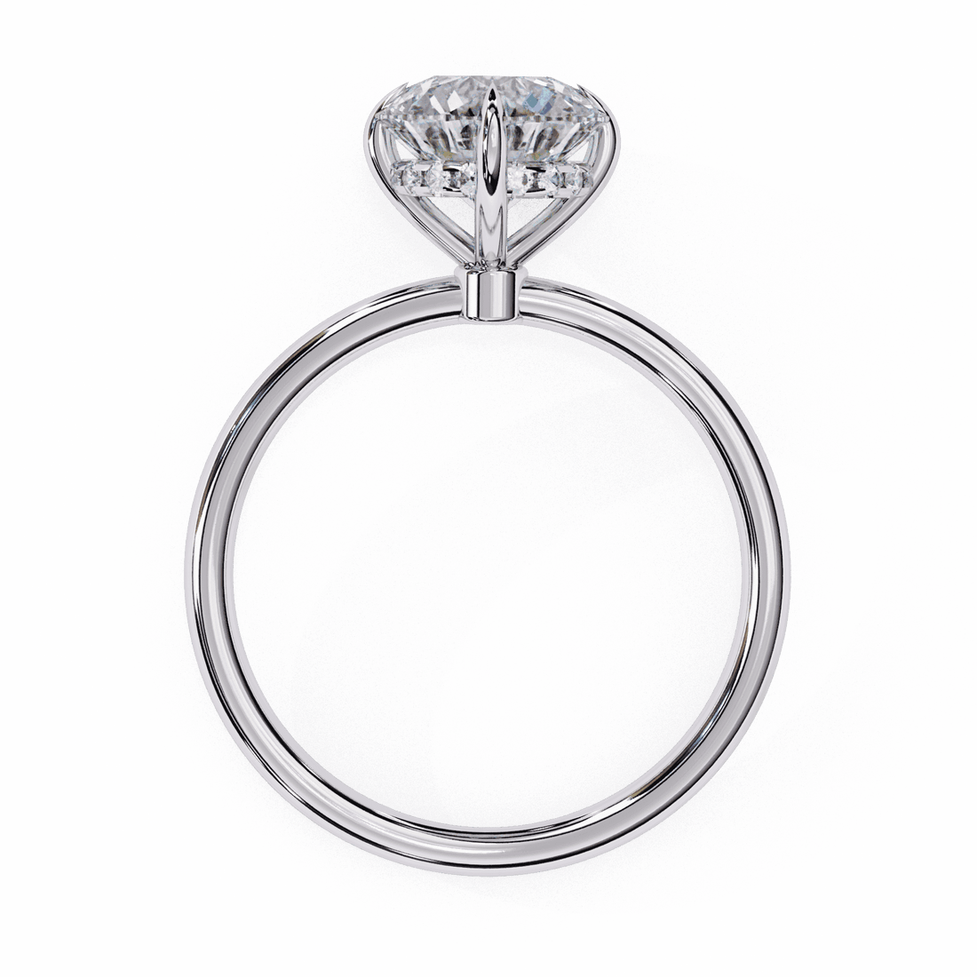 2.25 Carat Round Eternal Solitaire Wedding Ring in Moissanite | House of Estara