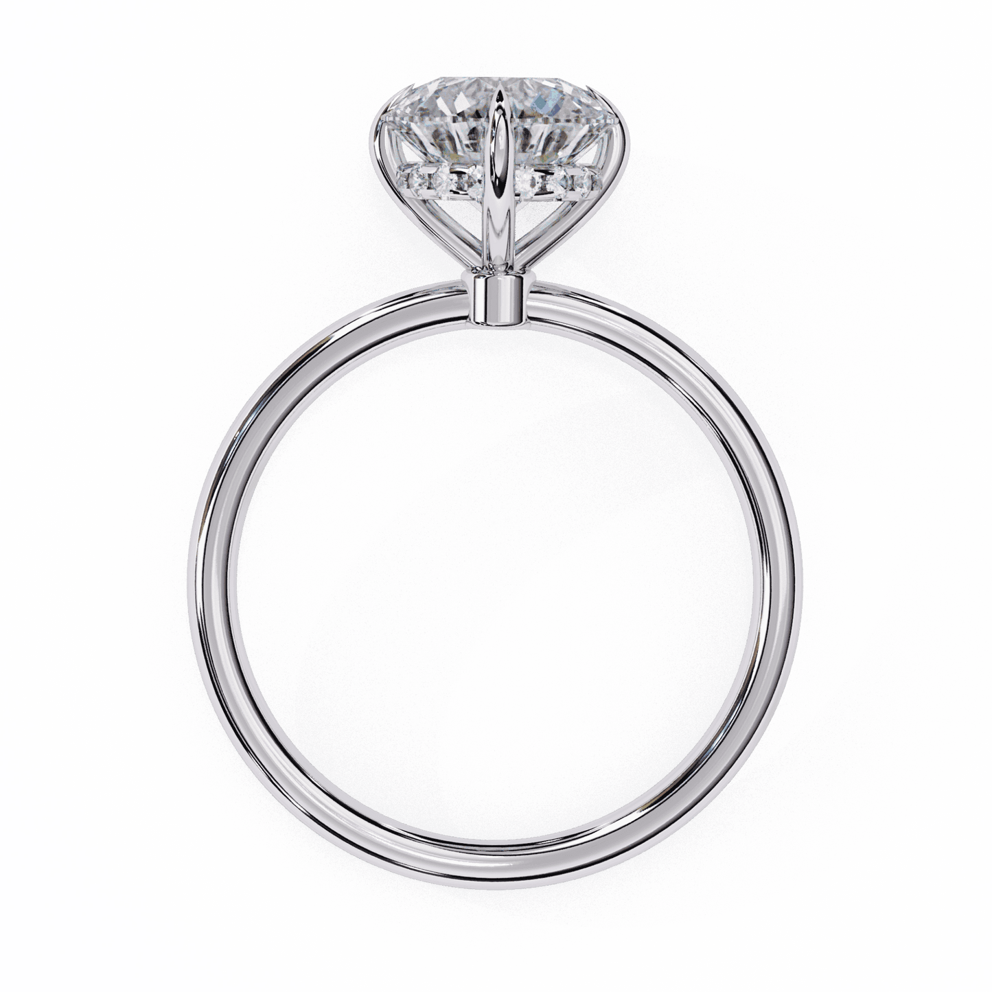 2.25 Carat Round Eternal Solitaire Wedding Ring in Moissanite | House of Estara