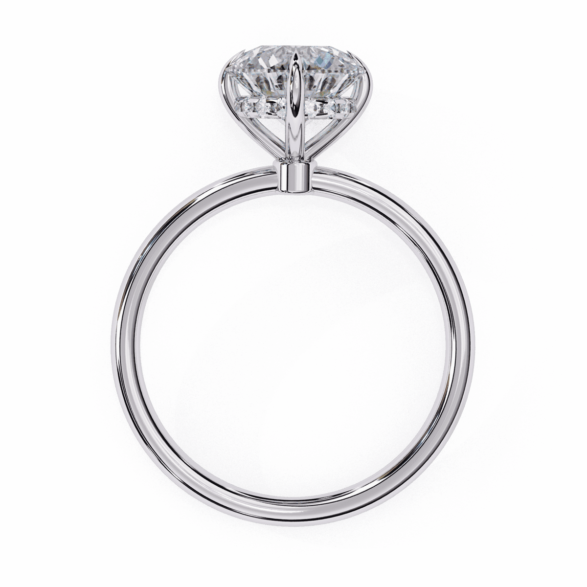 2.25 Carat Round Eternal Solitaire Wedding Ring in Moissanite | House of Estara
