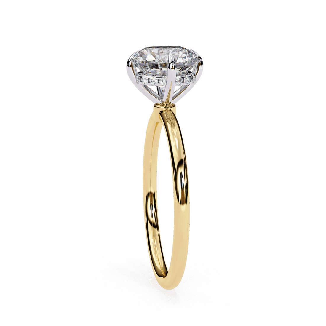 2.25 Carat Round Eternal Solitaire Wedding Ring in Moissanite | House of Estara