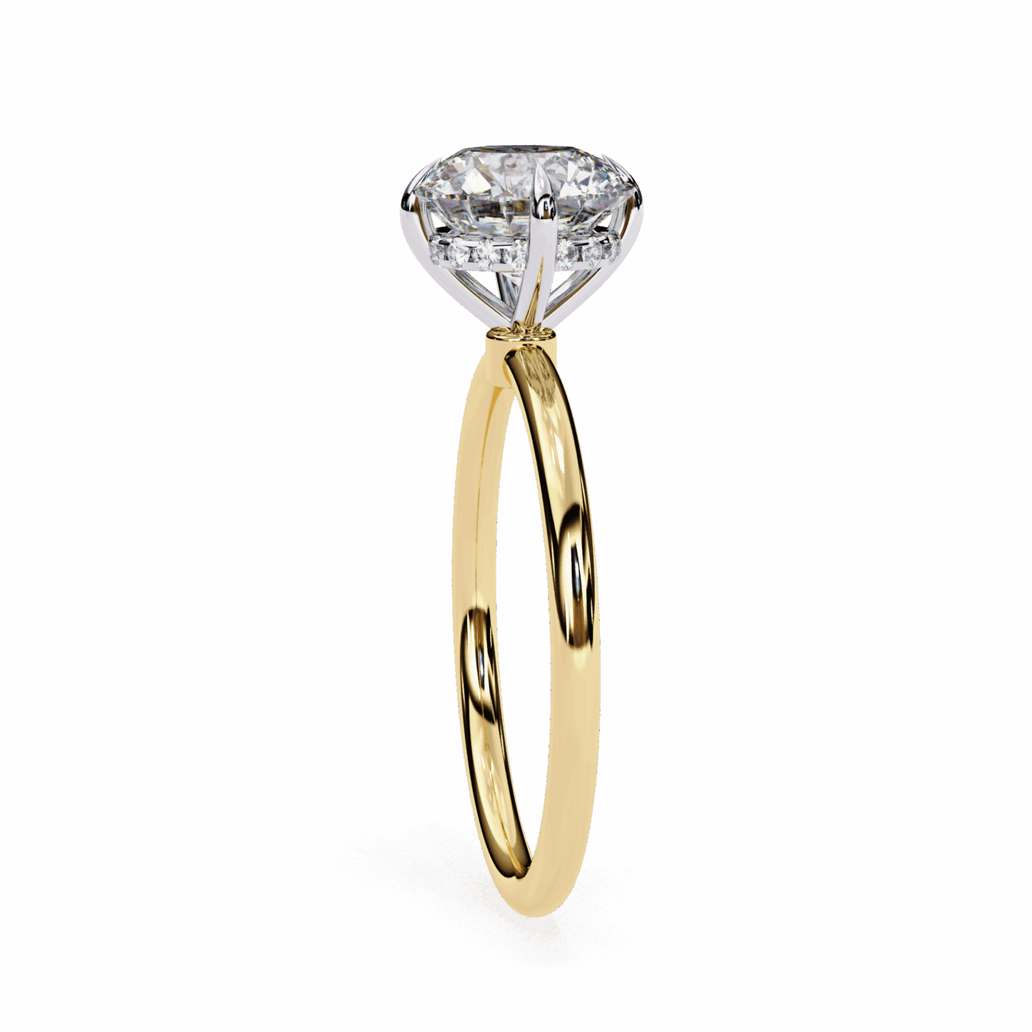 2.25 Carat Round Eternal Solitaire Wedding Ring in Moissanite | House of Estara