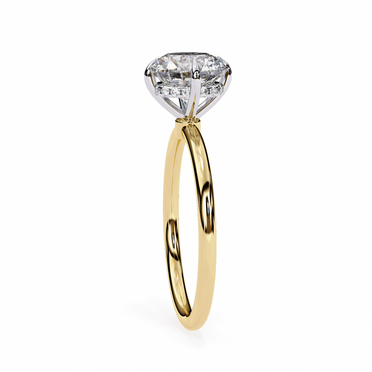 2.25 Carat Round Eternal Solitaire Wedding Ring in Moissanite | House of Estara