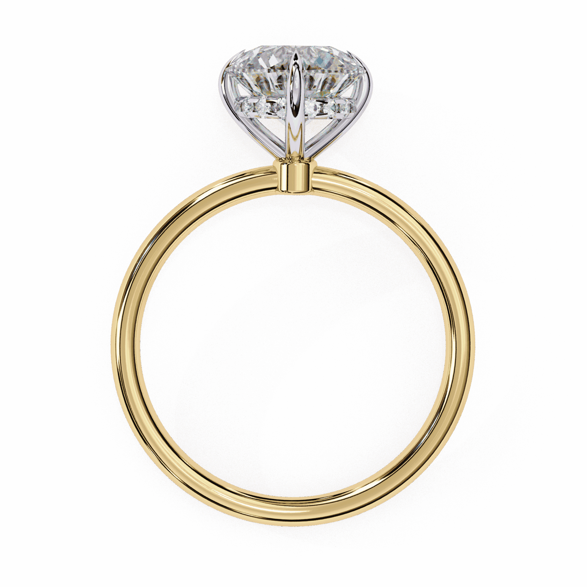 2.25 Carat Round Eternal Solitaire Wedding Ring in Moissanite | House of Estara