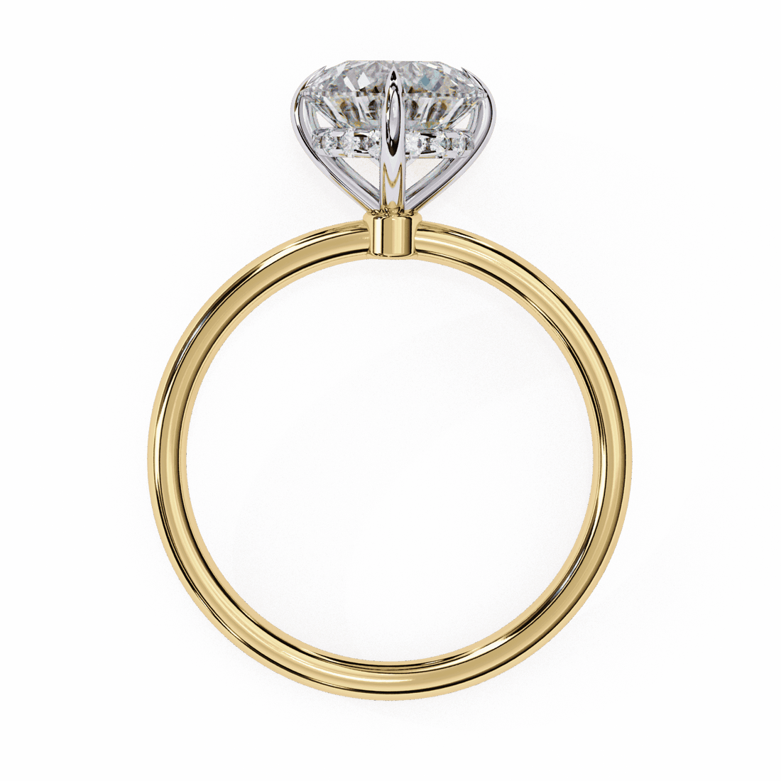 2.25 Carat Round Eternal Solitaire Wedding Ring in Moissanite | House of Estara