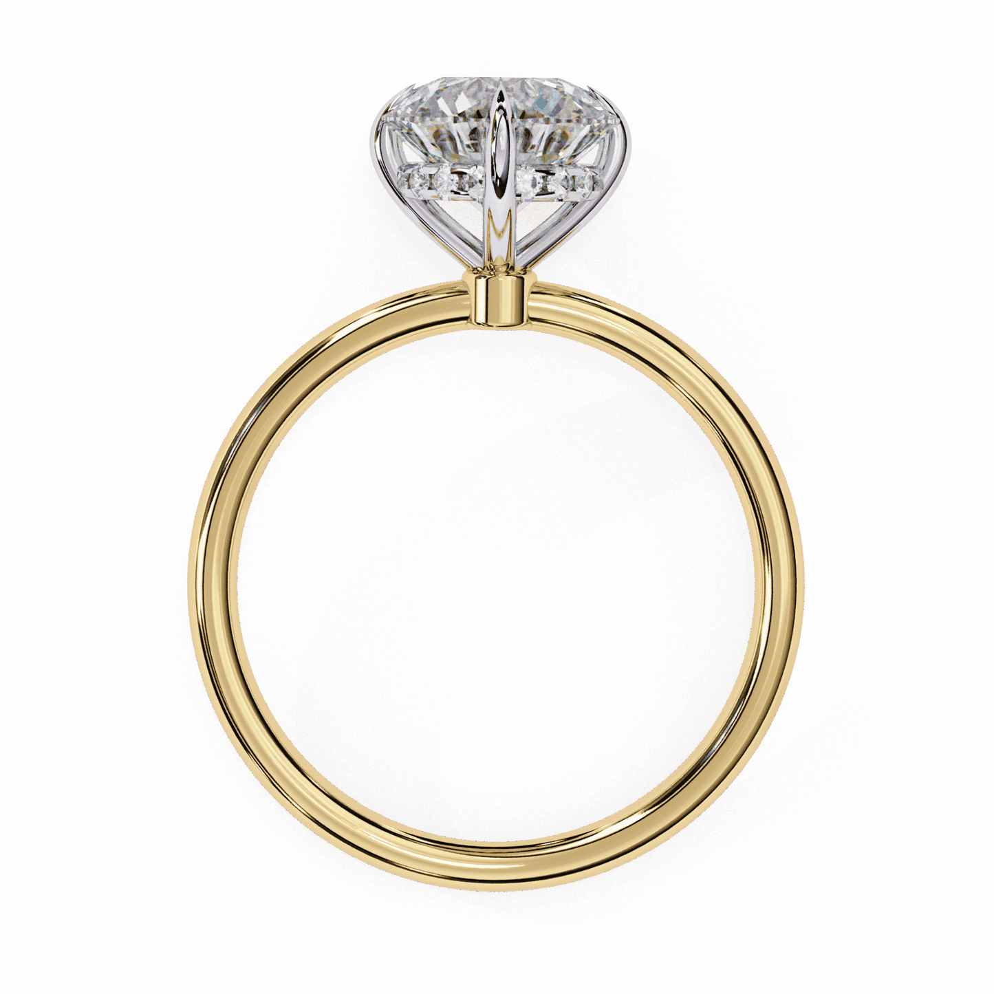2.25 Carat Round Eternal Solitaire Wedding Ring in Moissanite | House of Estara